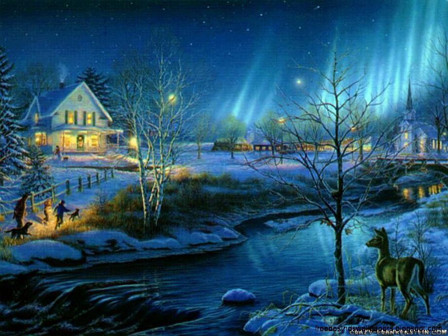 Fanny Dynamic beautiful christmas scene