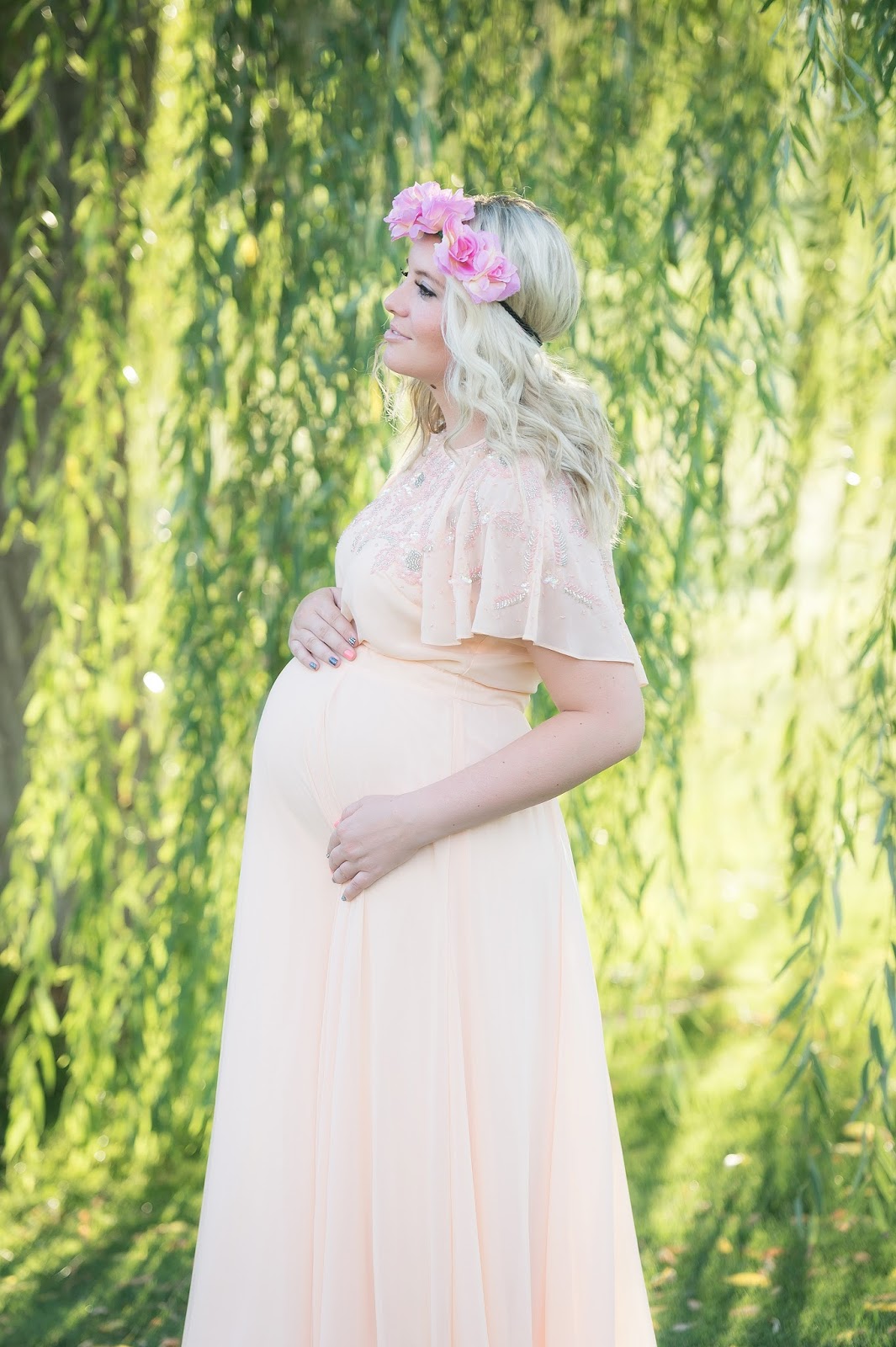 Utah Fashion Blogger, Pregnant Blogger, Floral Crown
