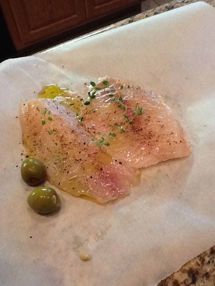 Kitty's Kozy Kitchen Herbed Fish in Parchment on the Grill