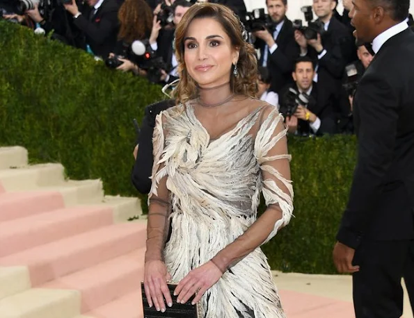 Queen Rania of Jordan and Charlotte Casiraghi of Monaco attends the Costume Institute Gala
