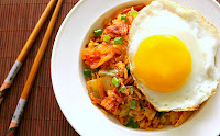 Kimchi Fried Rice with Bacon