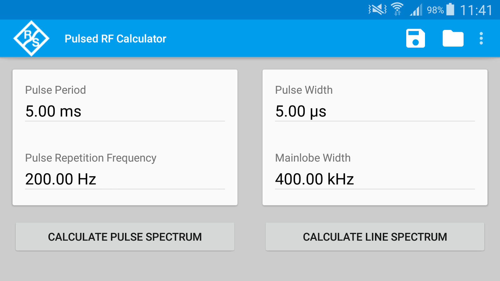 knowledge and experience sharing Pulsed RF Calculator