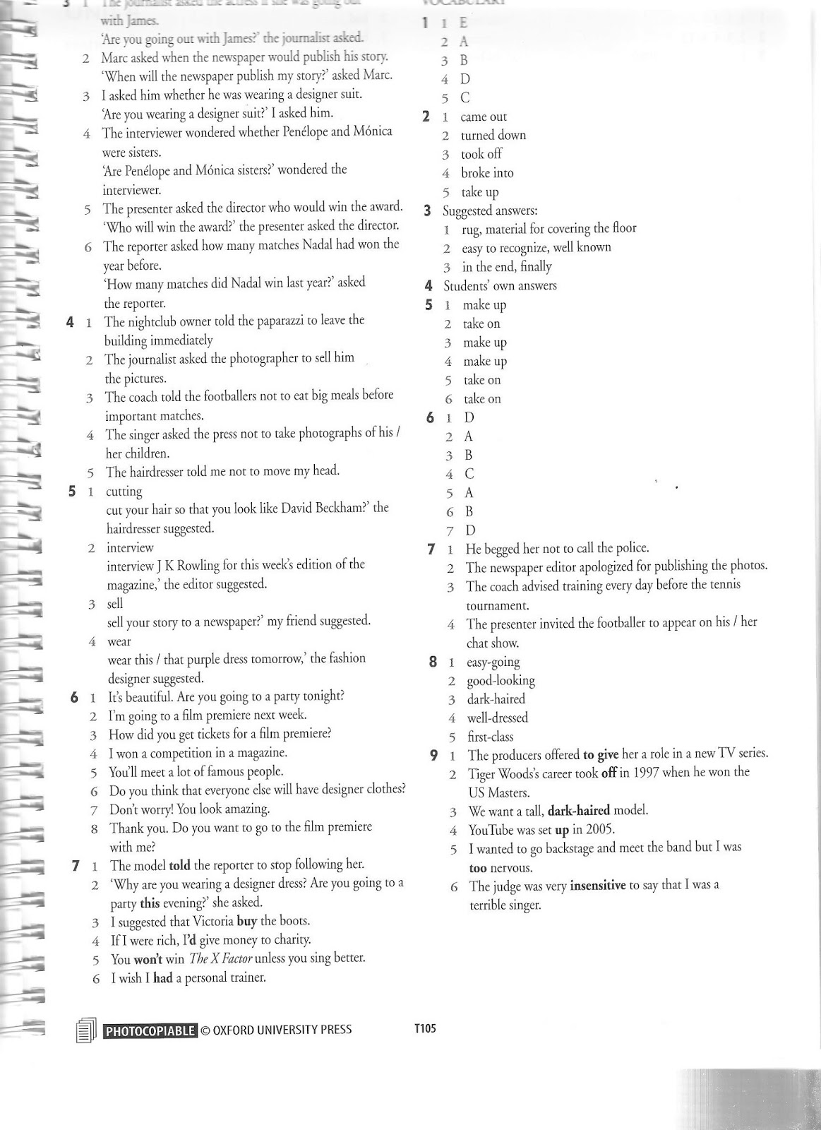 MY ENGLISH CORNER Unit 3 WB Answer key (2)