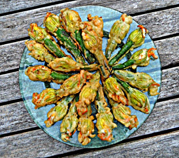 Chez Maximka Stuffed zucchini flowers