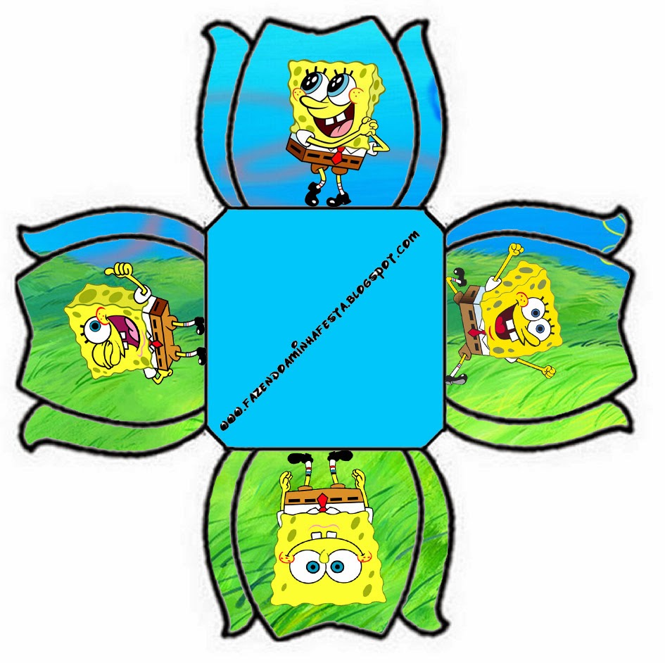 SpongeBob SquarePants Free Printable Lunch Box. - Oh My Fiesta! in