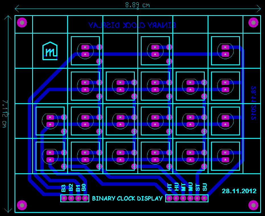 DEVRE ARŞİVİM: BINARY CLOCK