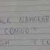 ... dos papelinhos com pedido de namoro