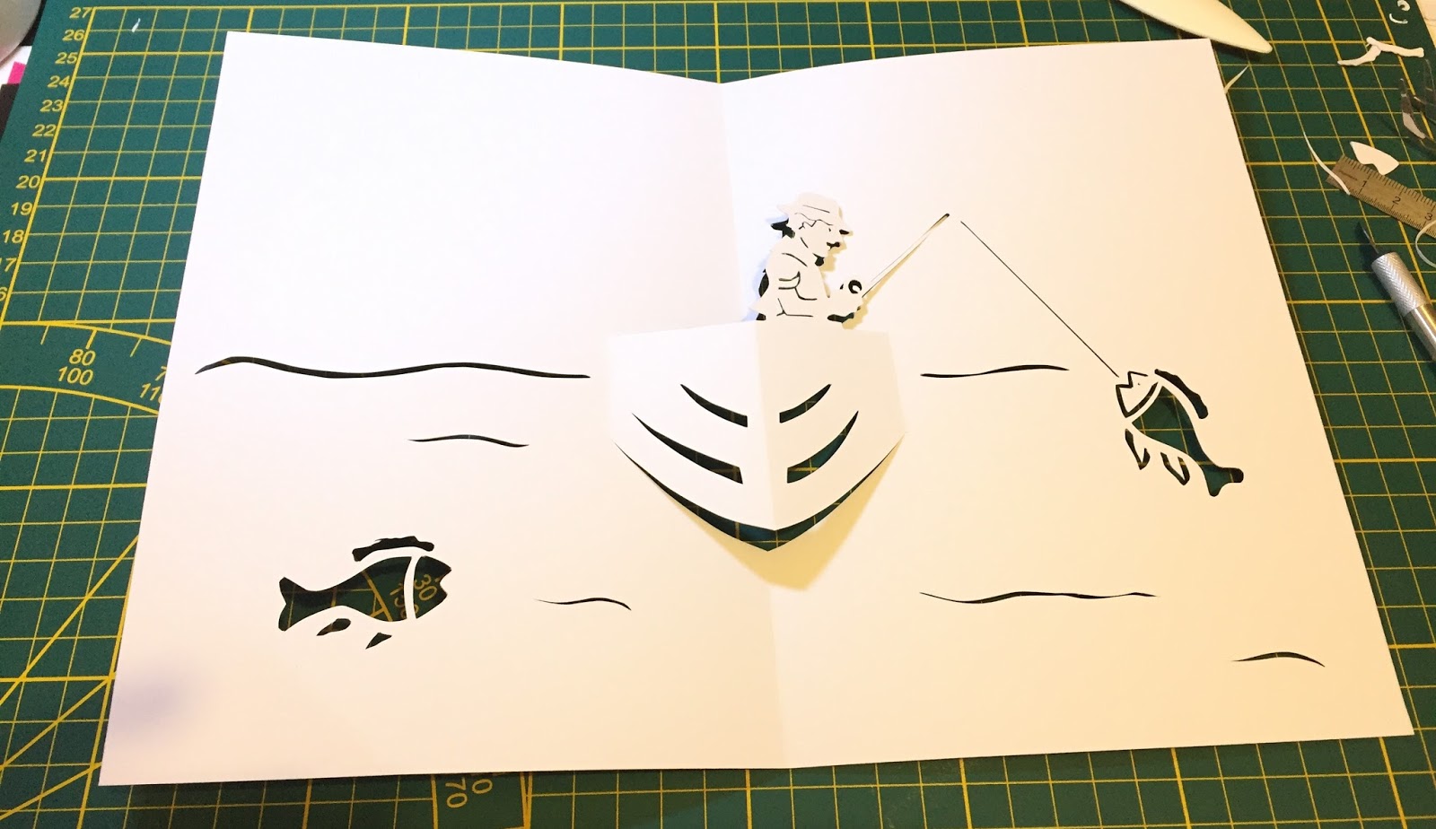 ideecreatiti carte anniversaire pêcheur