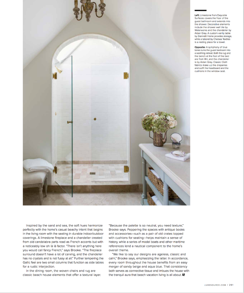 Breathtaking French Country modern farmhouse bathroom by Giannetti Home - found on Hello Lovely Studio