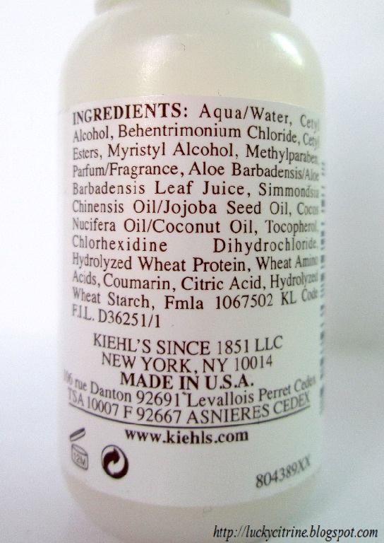 Lucky Citrine Kiehl's Amino Acid Conditioner