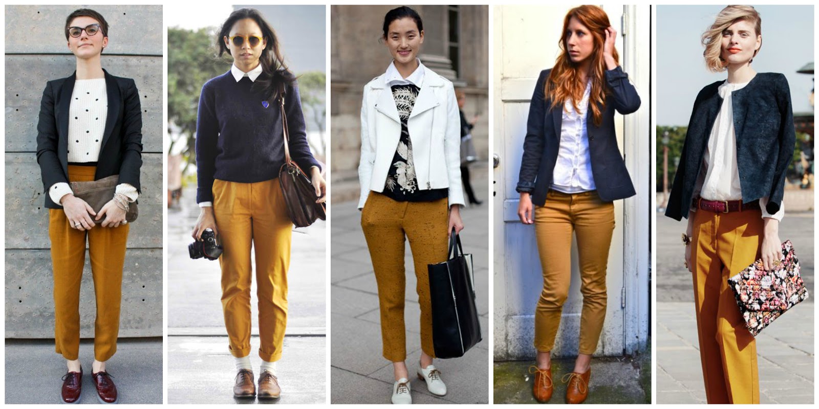 factor Cornualles Birmania Consultorio de estilo: ¿cómo combinar un pantalón mostaza?