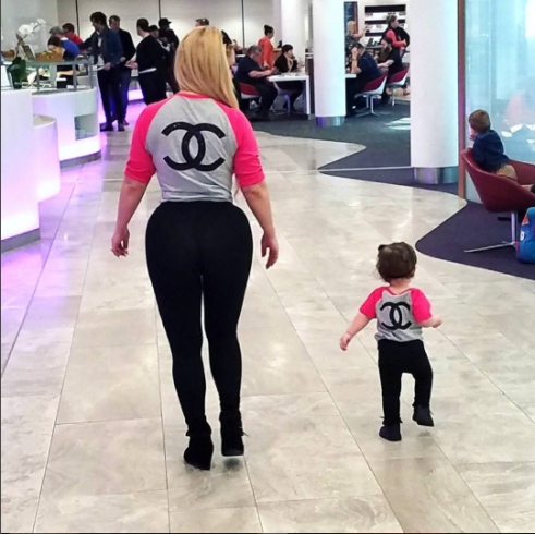 Twinning is winning: Coco Austin and daughter Chanel rock matching outfit