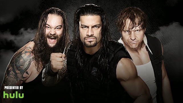 WWE - ROYAL RUMBLE 2015 - Rumble match participants Bray Wyatt, Roman Reigns, Dean Ambrose