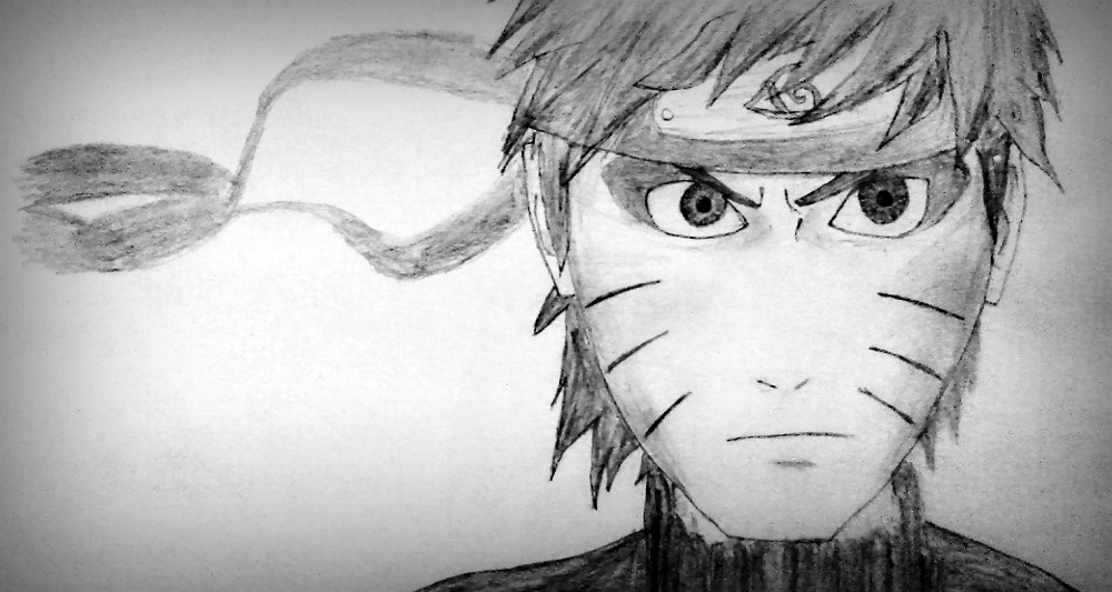 Pencil sketch of Naruto Uzumaki : r/Naruto