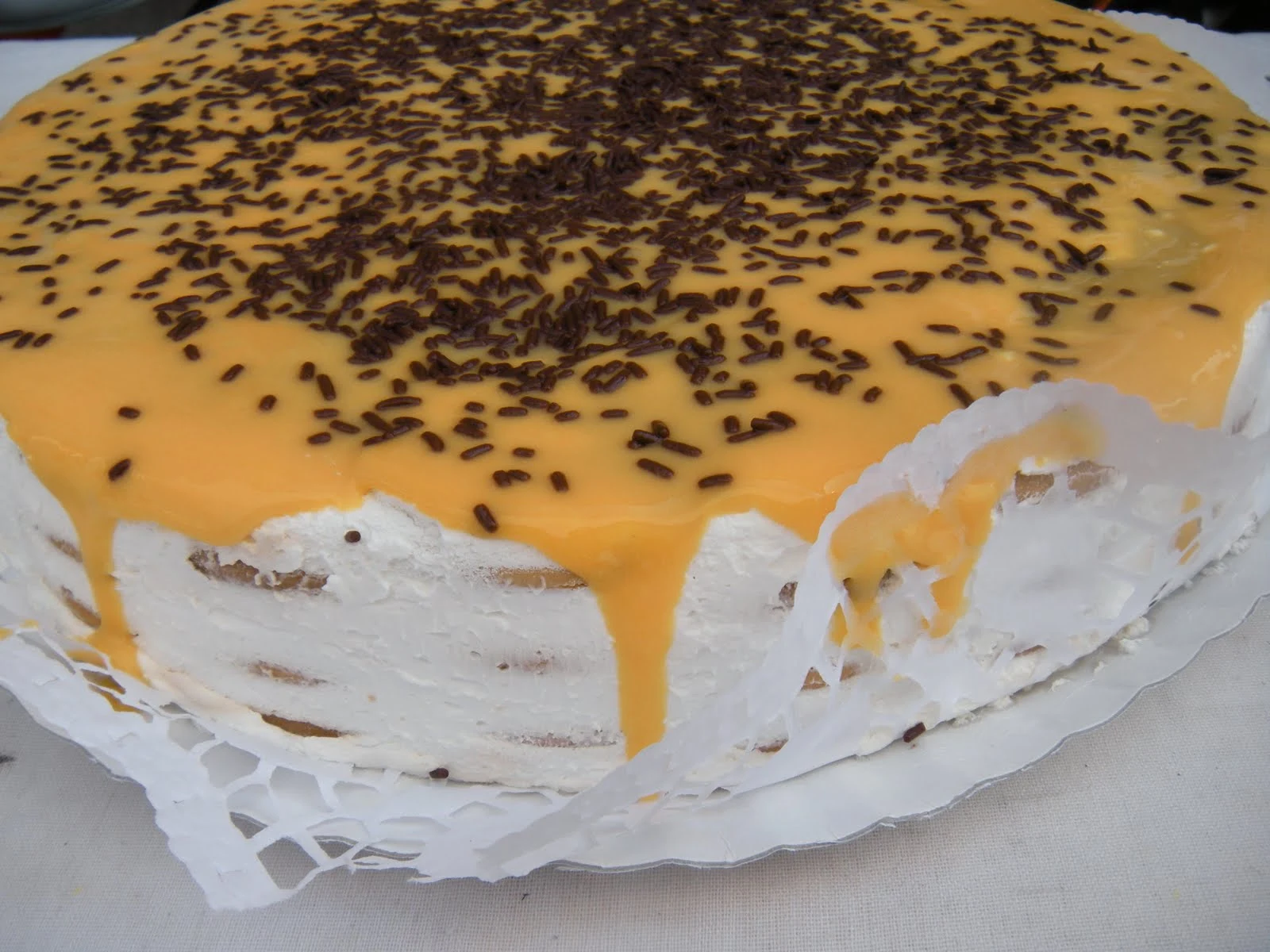 Bolo de bolacha com natas, leite condensado e doce de ovos | Dicas