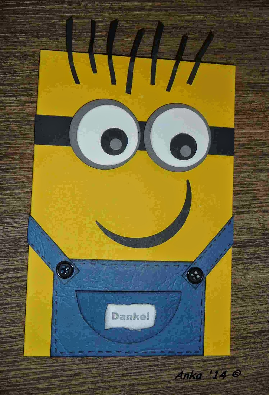 Ankas Bastelseiten: Minions - Karte Ankas Bastelseiten: Minions - Karte