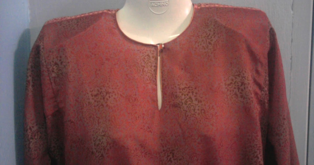 Baju Kurung Kain Sari / Baju Kurung Moden Kain Songket Fesyen Trend