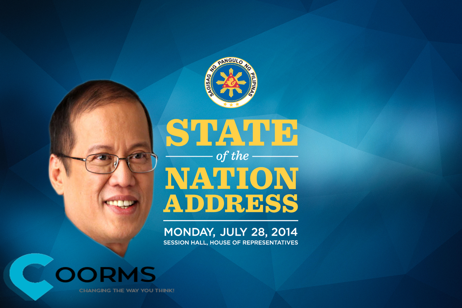 Watch the official live streaming of President Benigno "Noynoy" Aquino III's 5th State of the Nation Address (SONA 2014) live at the Malacañang Palace on Monday, July 28, 2014.