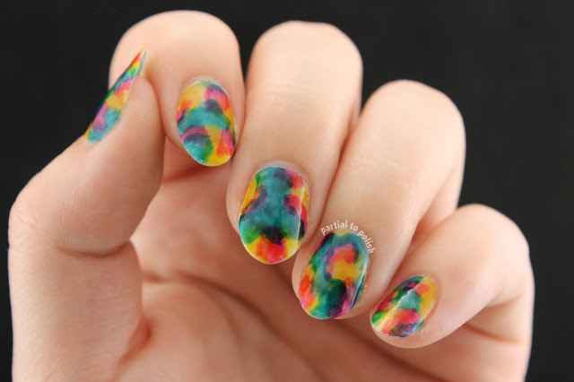 Squishy Rainbow Marble Using the OPI Color Paints (Magenta Muse, Primarily Yellow and Turquoise Aesthetic) & A Mint and Lilac Look On Top