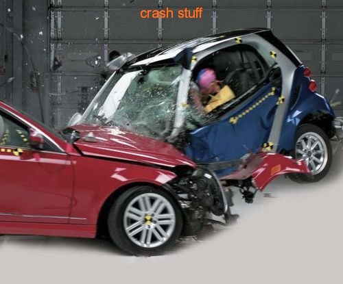 small car vs big car crash