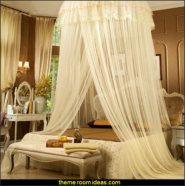 romantic bedrooms round lace curtain dome princess color canopy mosquito net
