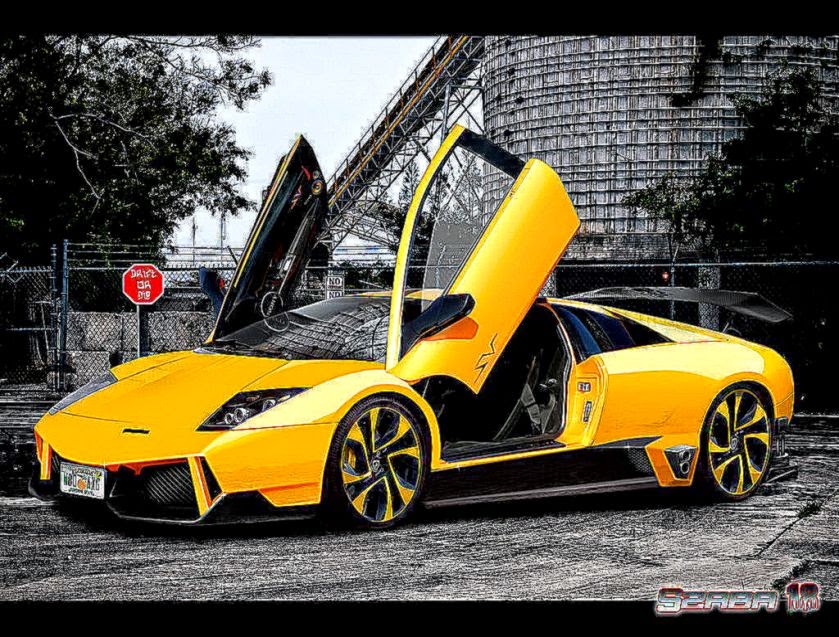 Black Lamborghini Murcielago Wallpaper