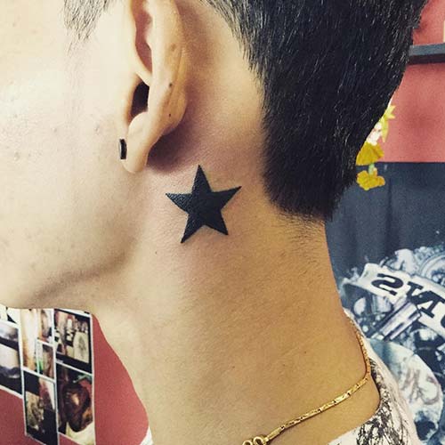 kulak arkası yıldız dövmeleri behind ear star tattoos kulak arkası yıldız dövmeleri behind ear star tattoos