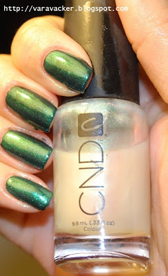 naglar, nails, nagellack, nail polish, CND, green, grönt