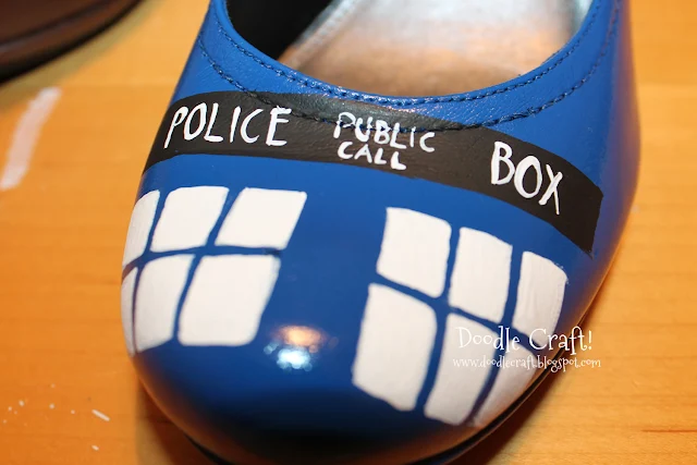 Doctor Who Painted TARDIS Heels!