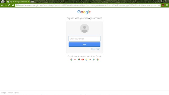 login to your Google Account