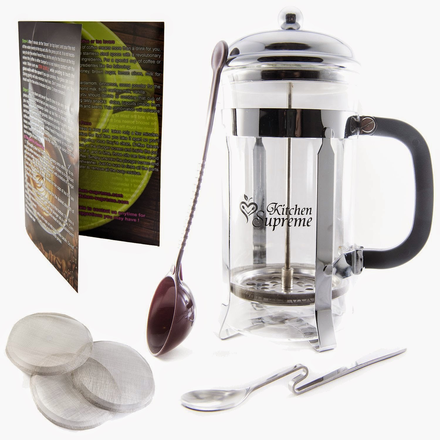 Cassie's Ramblings French Press for Coffee and Tea Complete Bundle