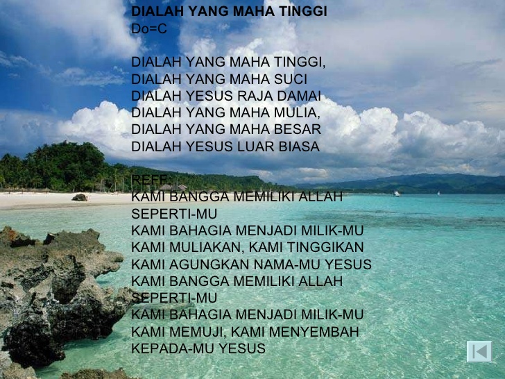Chord Lagu Rohani : DIALAH YANG MAHA TINGGI - Hendro Suryanto - InfoLoh.com