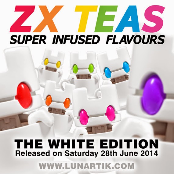 “White Edition” ZX TEAS Box Set of 7 Lunartik Mini-Teas by Matt JOnes