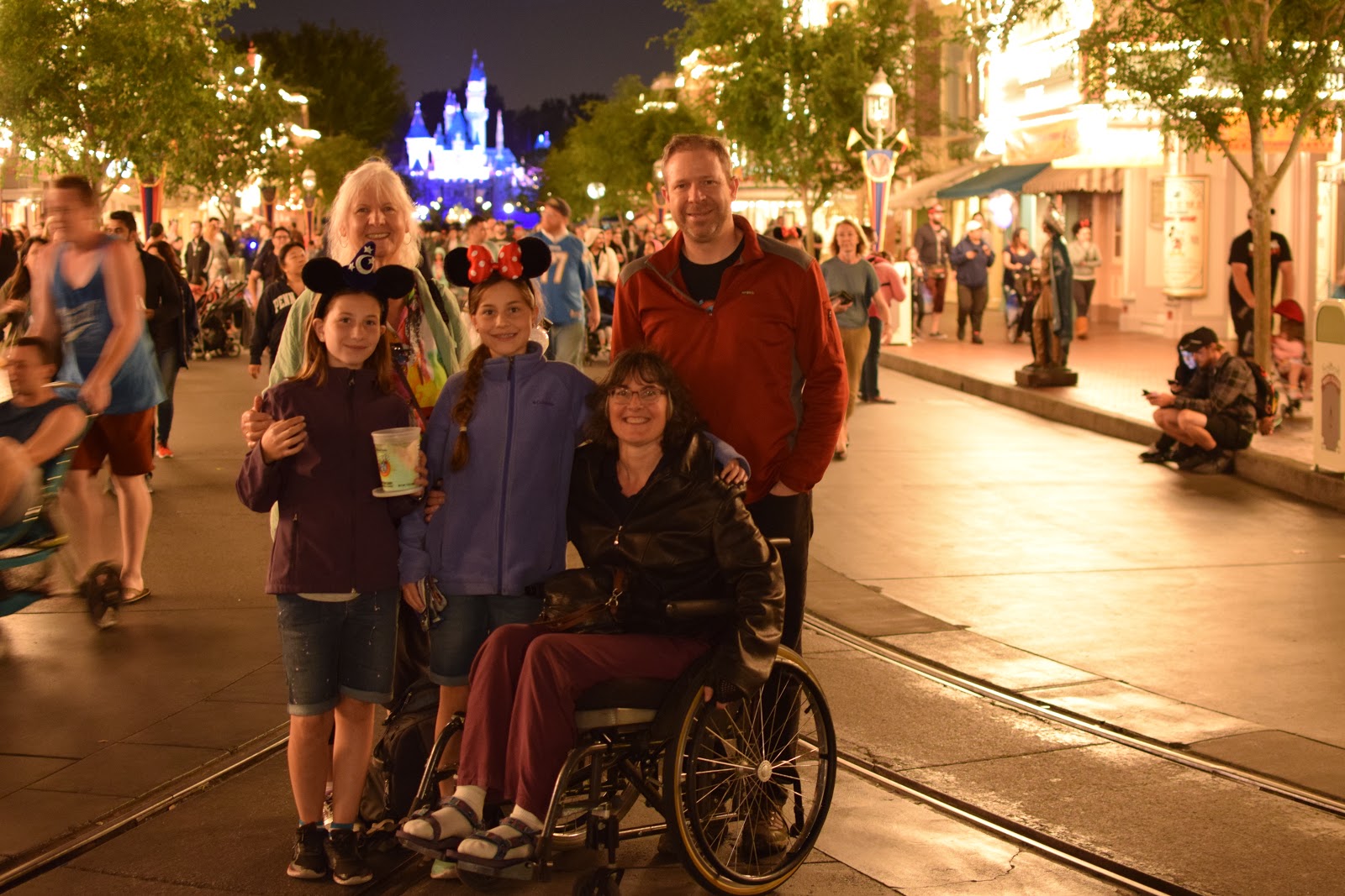 Wheelchair Wandering Disneyland with a Wheelchair
