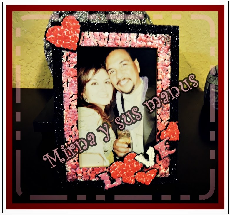 Manualidades Mirna y sus manus: Diy San Valentin. Portaretratos