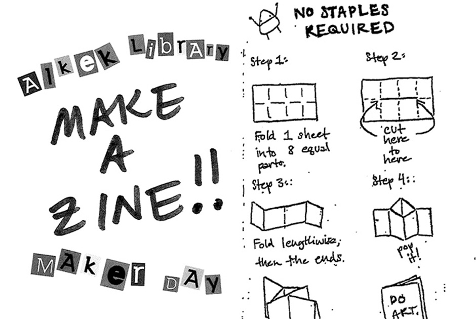 Art Design Inforama Make A Zine Workshop April 3rd