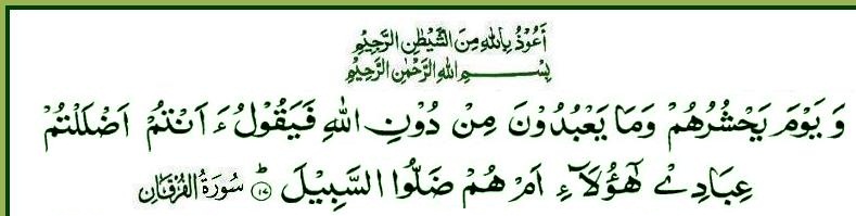 ইসলামী জীবন [25].Surah AlFurqan [The Criterion] Ayat 17