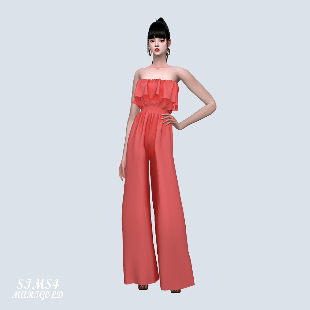 frill top jumpsuit