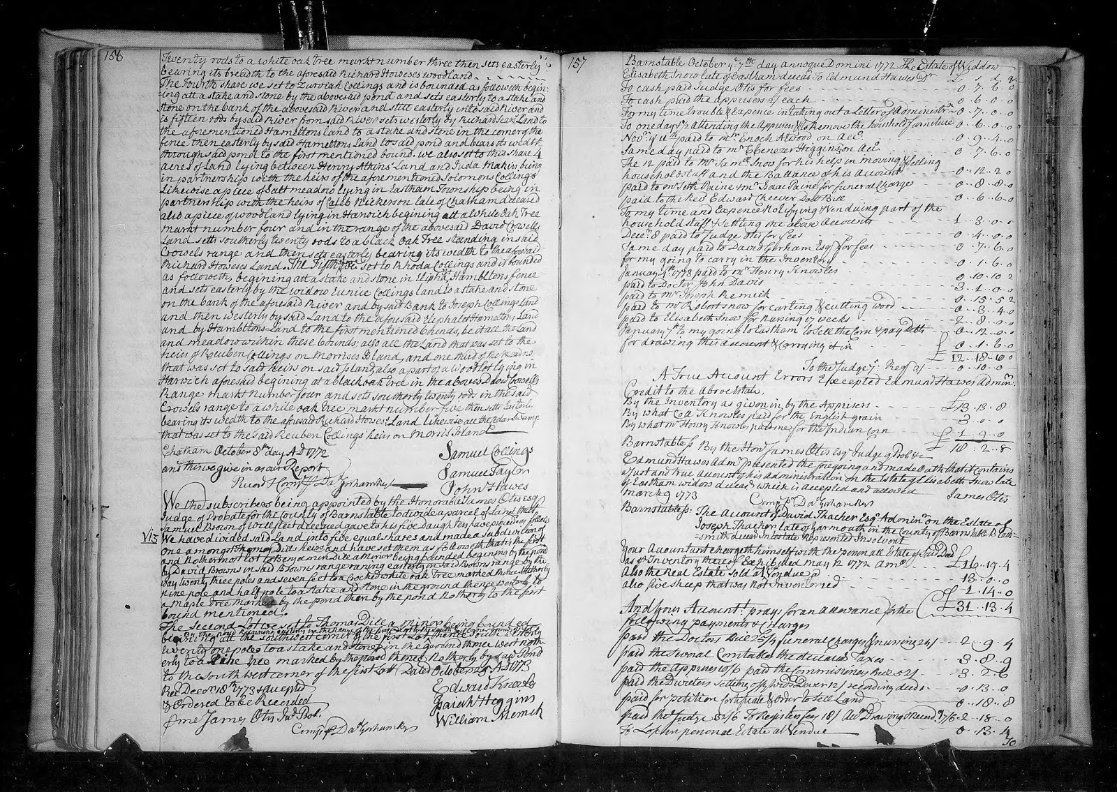 GeneaMusings Amanuensis Monday 1773 Division of Land in Court