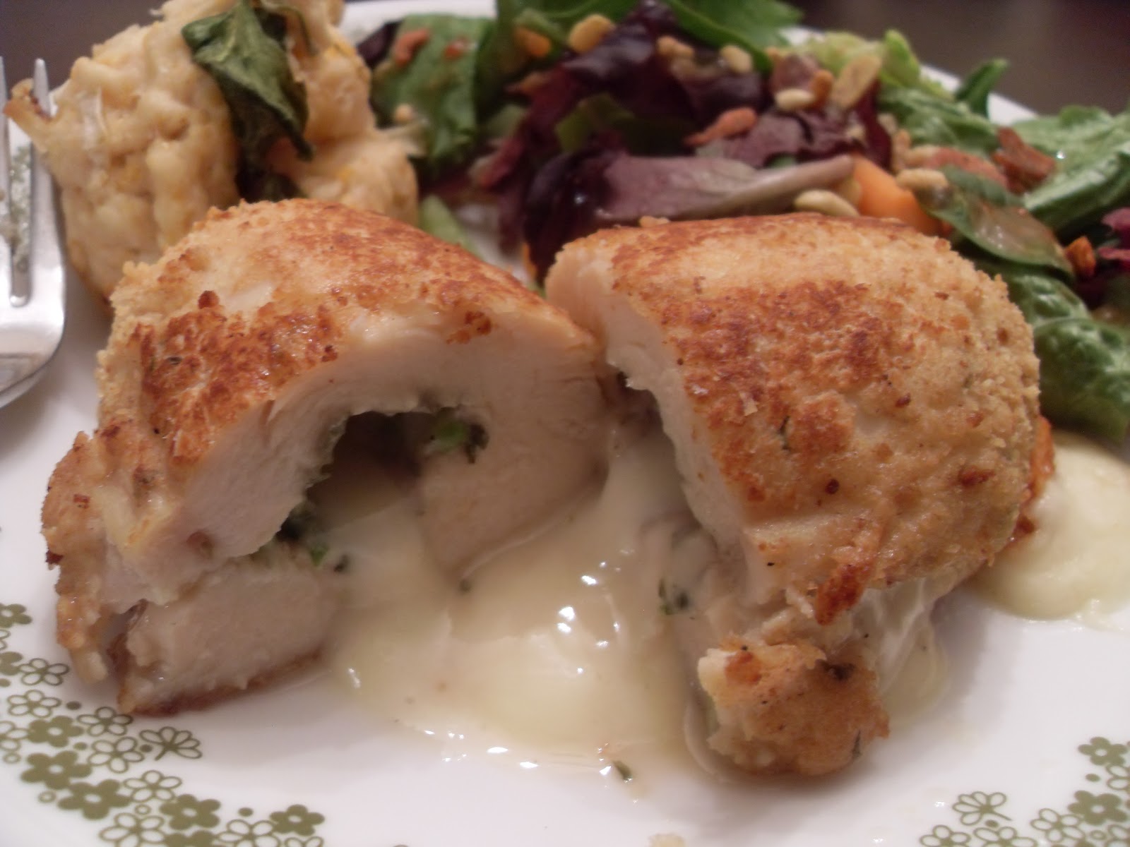 Something Beautiful Chicken Kiev (aka Chicken Cordon Bleu ish)
