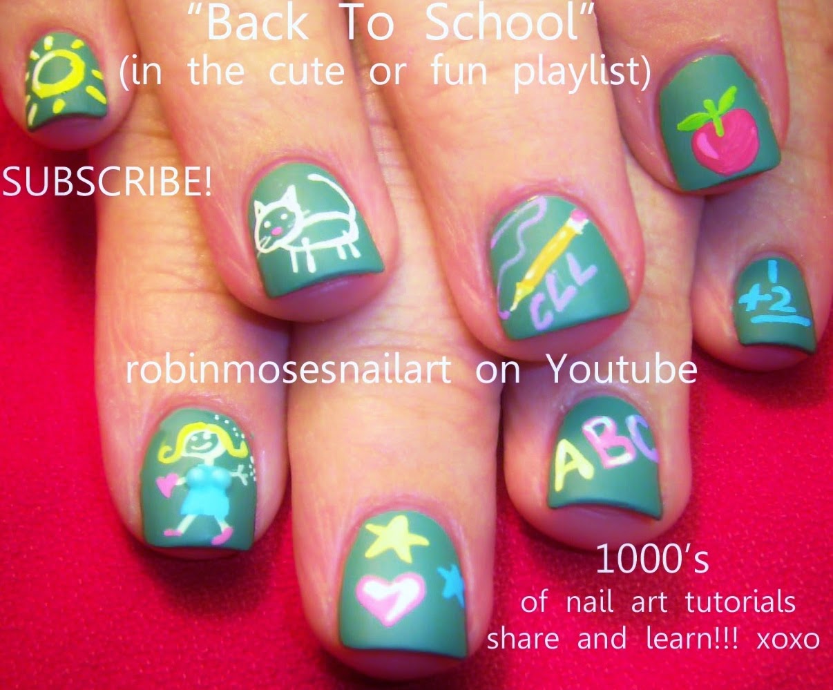 Easy Back to School Nail Art - wide 8