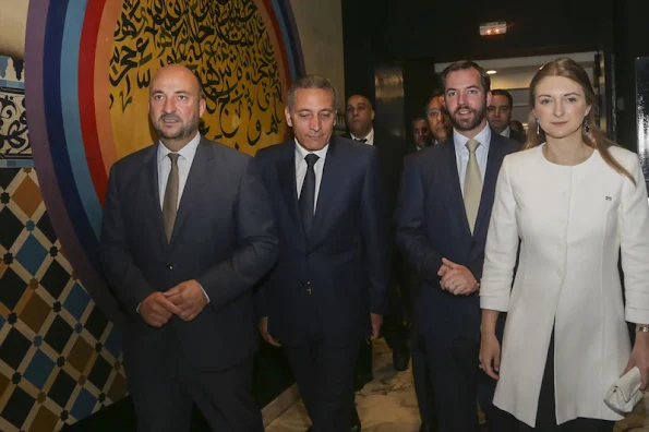 Hereditary Grand Duke Guillaume of Luxembourg and Hereditary Grand Duchess Stephanie of Luxembourg visited Casablanca