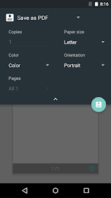 print pdf in android chrome