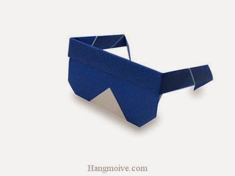 Cách gấp, xếp cái kính dâm bằng giấy origami - Video hướng dẫn xếp hình đồ thời trang - How to fold a Sunglasses