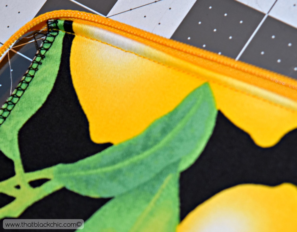 DIY Square Cosmetic Zipper Bag & Lemons! [Tutorial] That Black Chic
