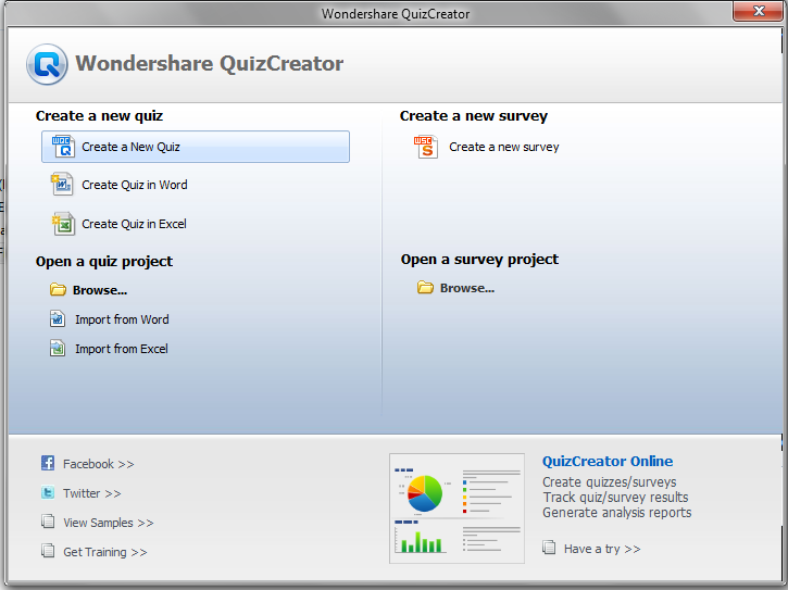 Open quiz. Wondershare quizcreator 4.5.1.0. create a quiz. word quiz create. online quiz creator.