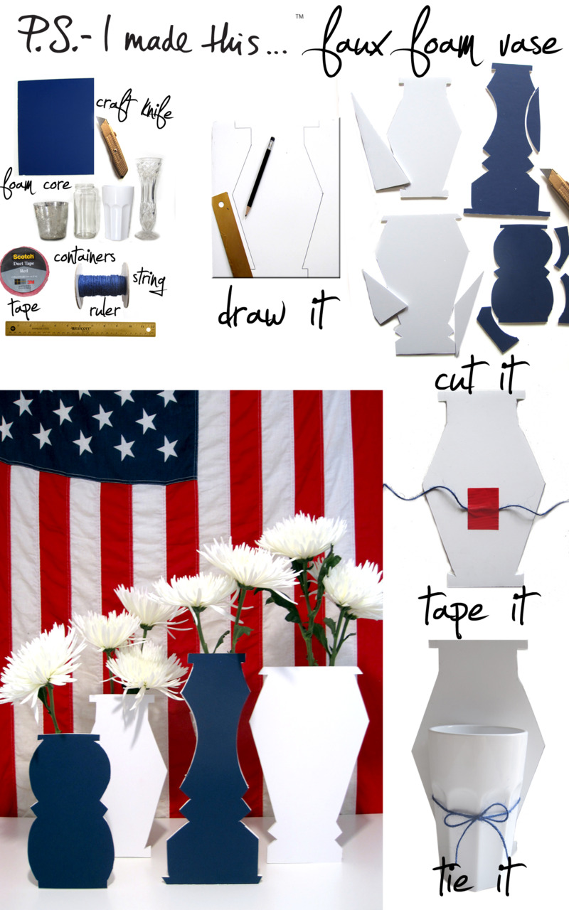 DIY Cardboard Vase May's Very Special Day