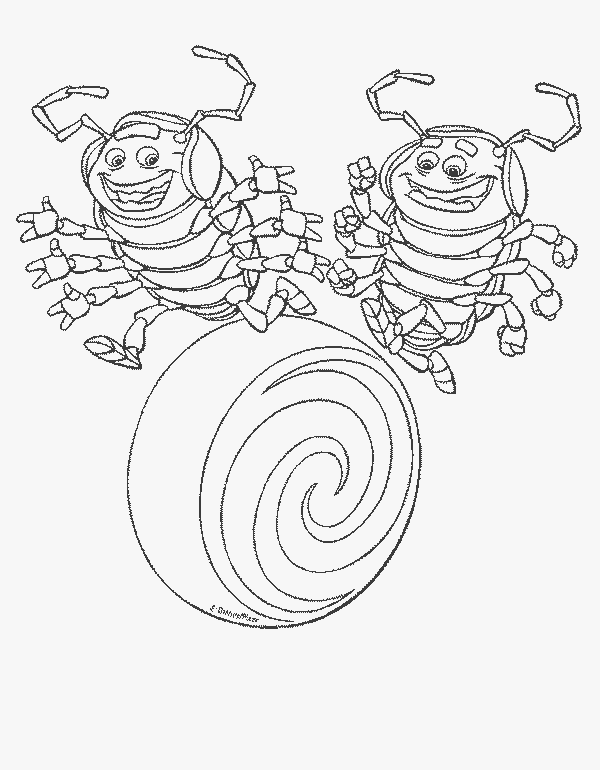 a bugs life characters coloring pages-#16
