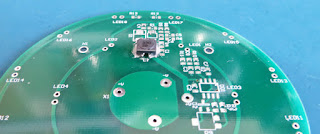 Sample PCB with Solder Paste on Inductor