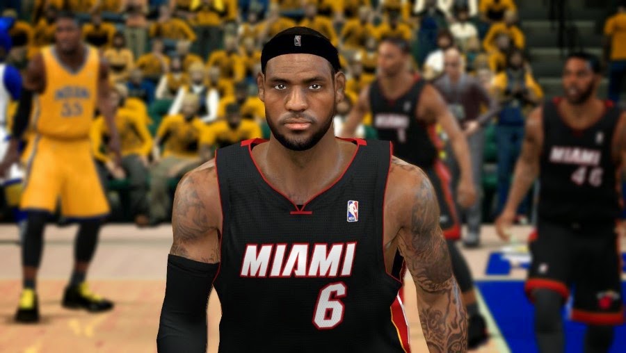 NBA 2K14 Realistic LeBron James Cyberface Patch
